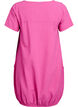 Kort&auml;rmad kl&auml;nning i bomull, Rosa, Packshot image number 1