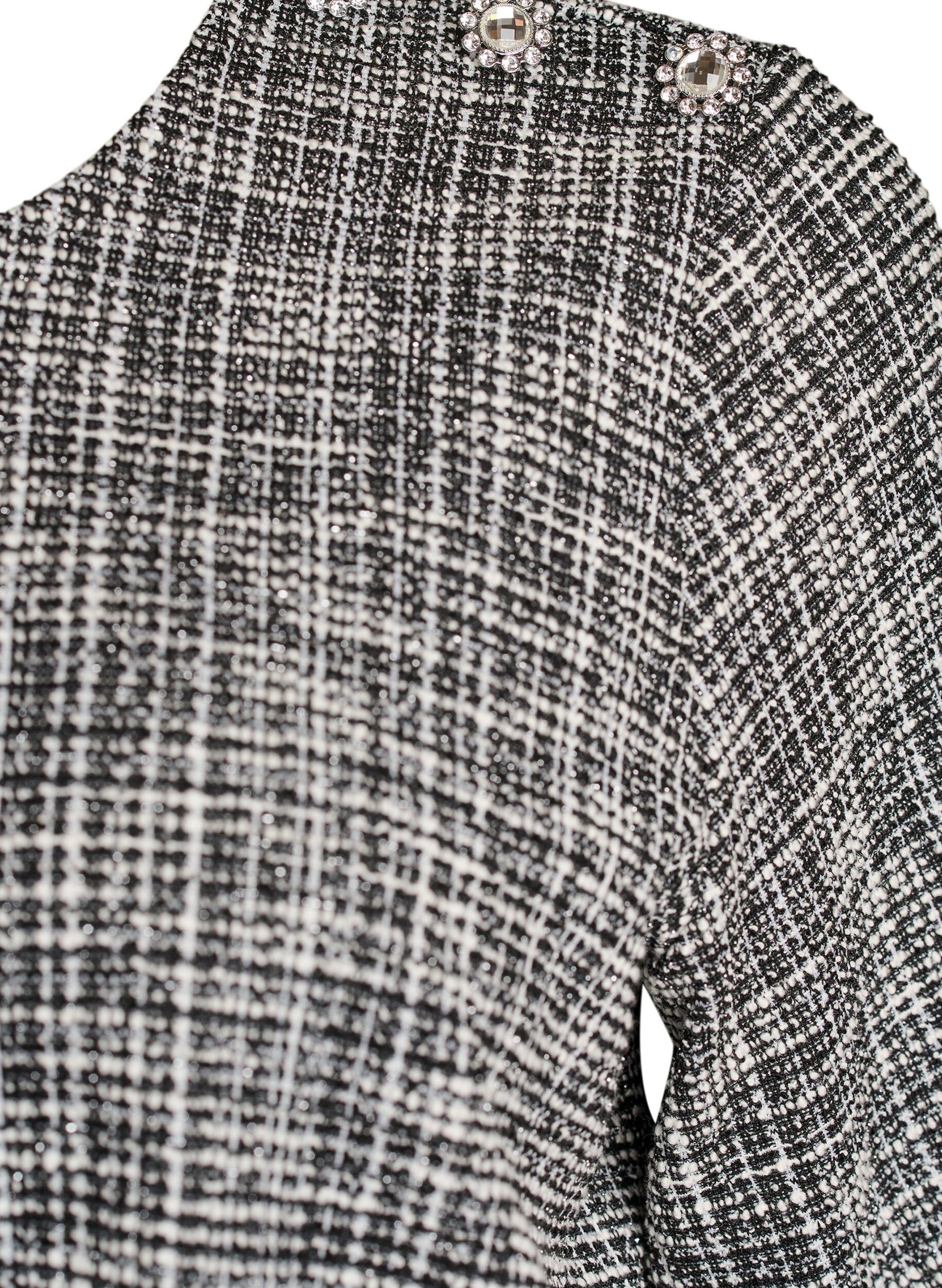 ZizziV&auml;vd blus med knappdetalj, Vanilla, Packshot image number 2