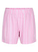 Randiga shorts i linne- och viskosblandning, Rosa, Packshot image number 0
