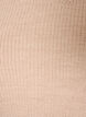 Stickad blus med ribbstruktur och knappdetaljer, Beige, Packshot image number 2
