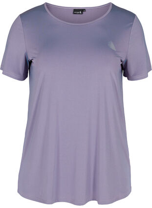 Enfärgad tränings-t-shirt, Purple As Sample, Packshot image number 0
