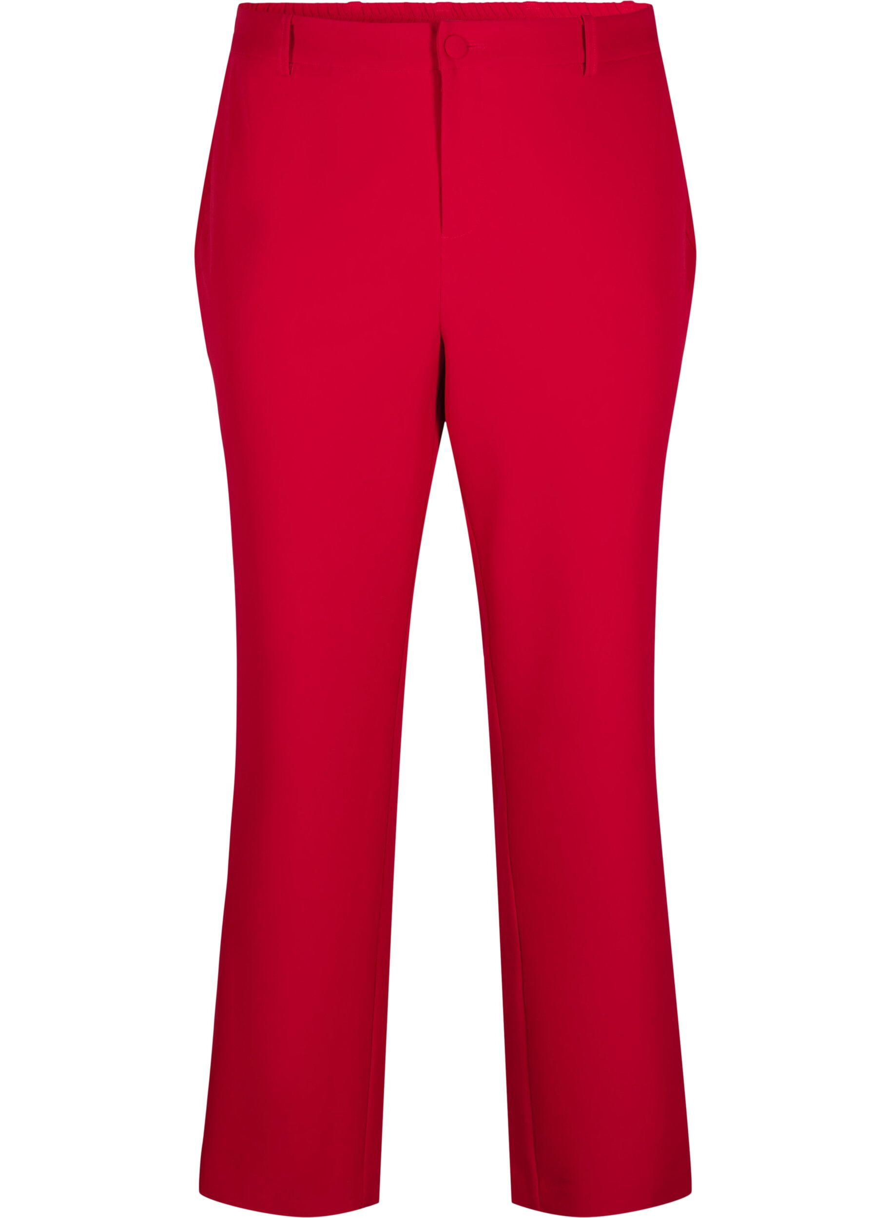 ZizziKostymbyxor med fickor, Tango Red, Packshot image number 0