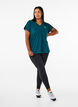 Tr&auml;nings-t-shirt med v-ringning och l&ouml;s passform, Gr&ouml;n, Model image number 1