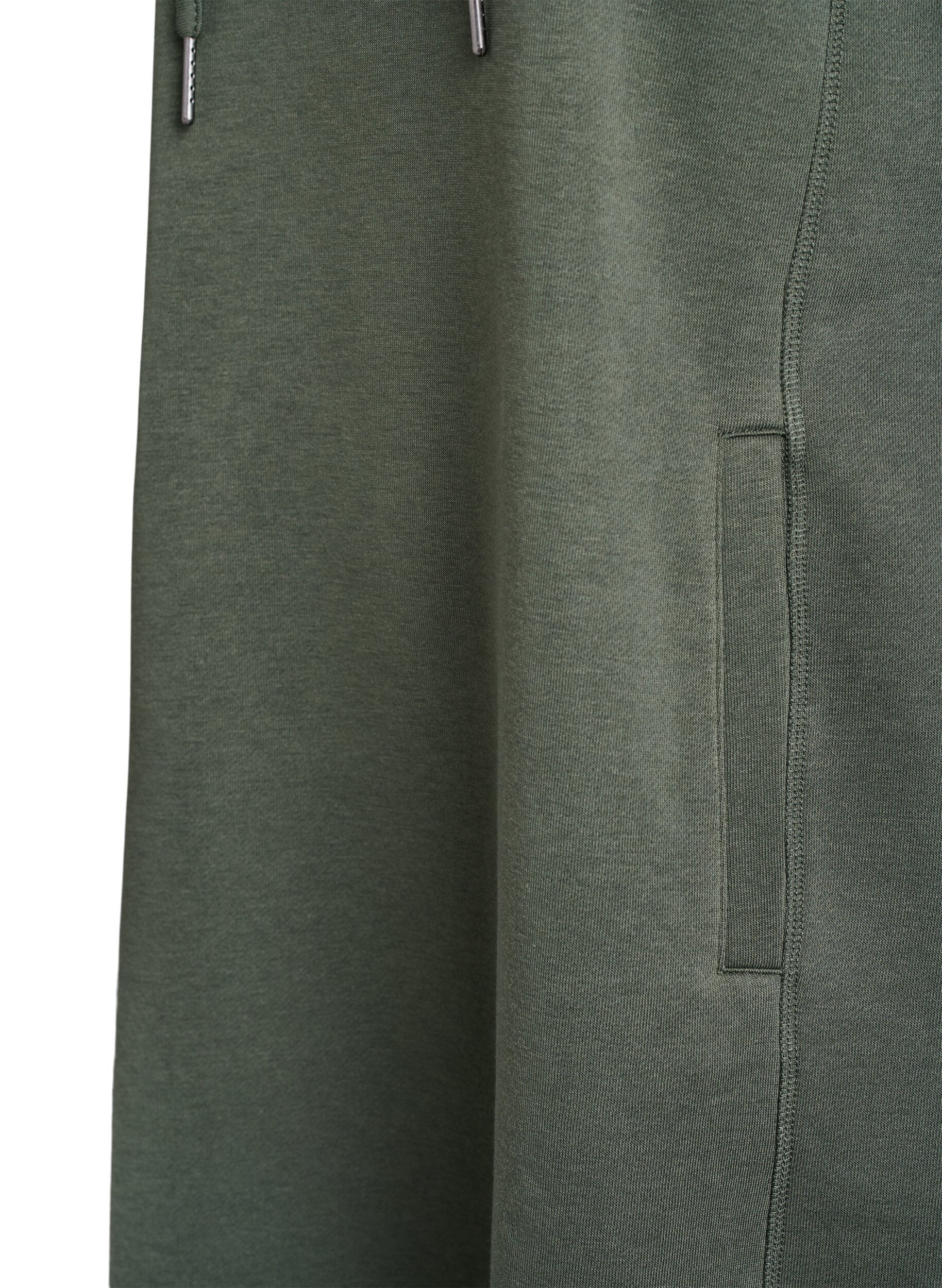 ZizziKort sweatshirtkl&auml;nning med h&ouml;g krage och fickor, Gr&ouml;n, Packshot image number 3