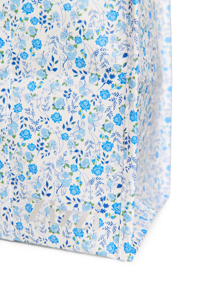 Shoppingv&auml;ska med dragkedja, Bl&aring;, Packshot image number 2