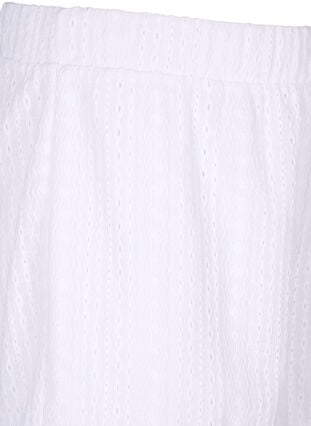 Shorts med strukturmönster, Bright White, Packshot image number 2