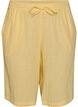 L&ouml;sa shorts i bomullsmuslin med h&ouml;g midja, Gul, Packshot image number 0