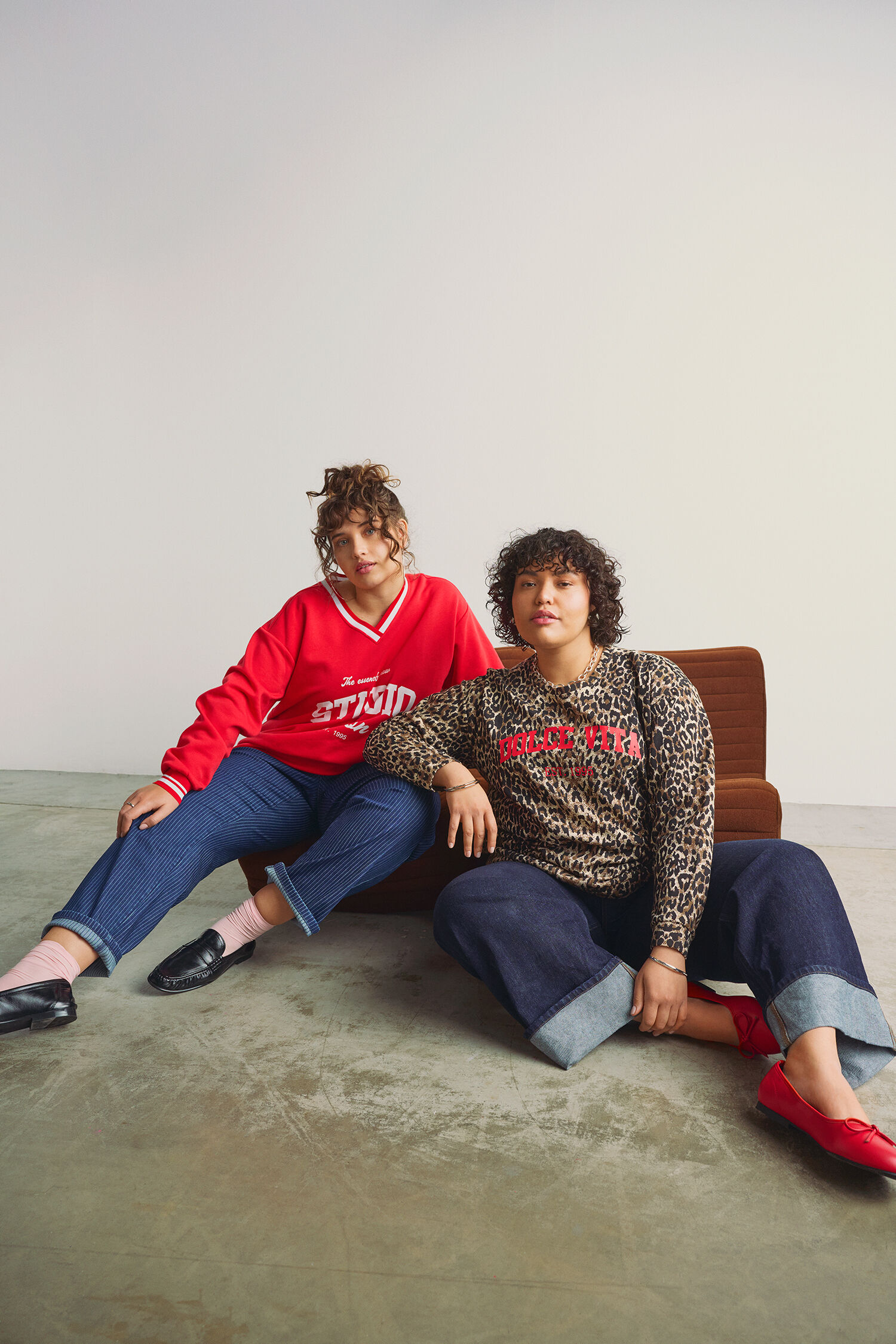 Zizzi Leopard- och r&ouml;da f&auml;rger, , Model