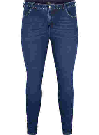 Super slim Amy jeans med nitar