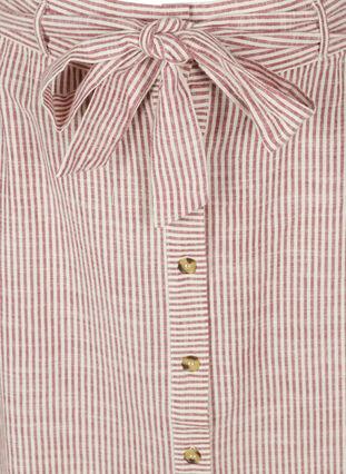 Bomullskjol med ränder och fickor, Dry Rose Stripe, Packshot image number 2