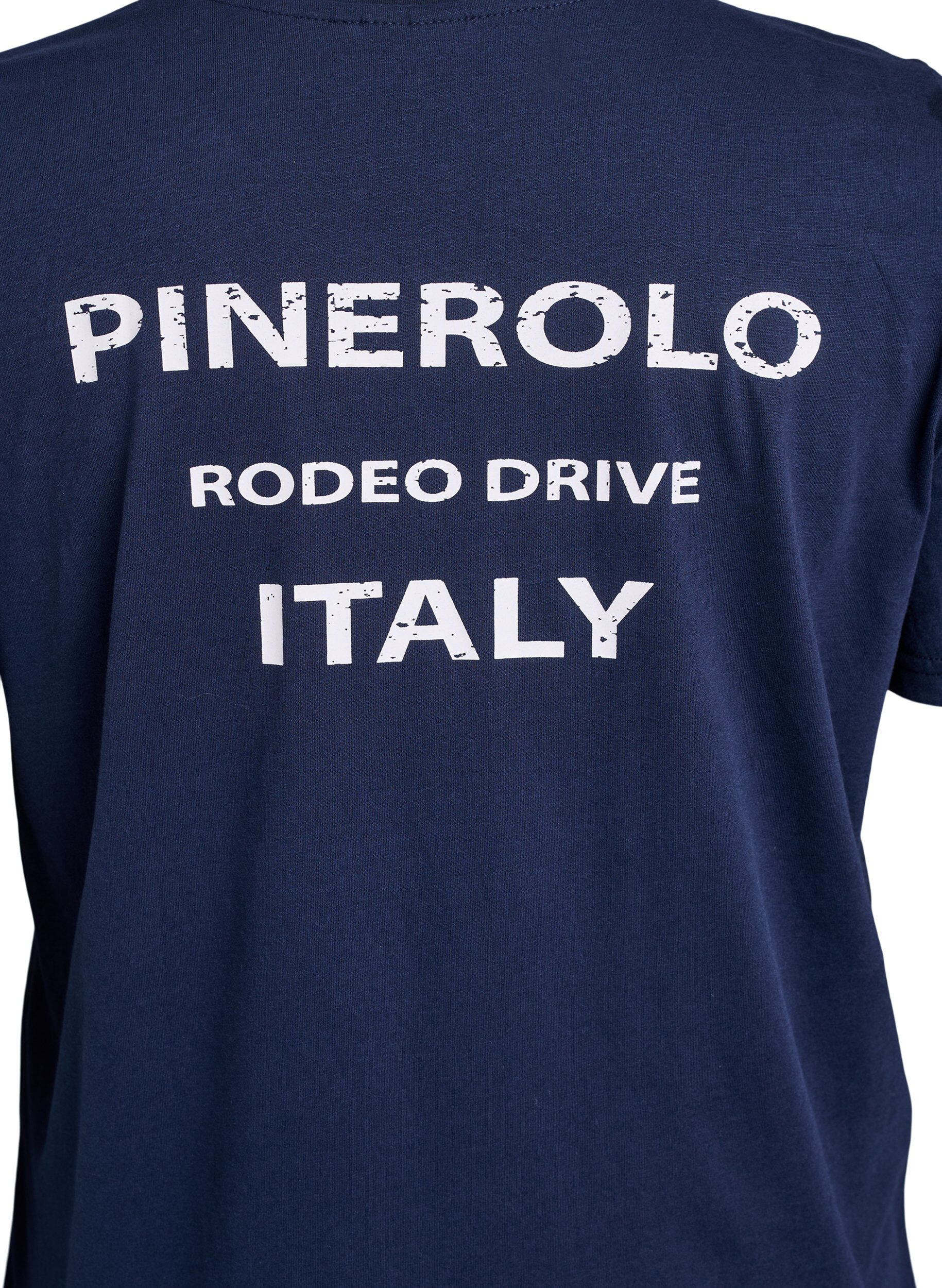 Zizzi T-shirt med tryck, Bl&aring;, Packshot image number 3