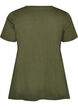 T-shirt med rund hals och A-linjeform, Gr&ouml;n, Packshot image number 1