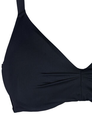Bikinibehå med bygel och volanger, Black, Packshot image number 2