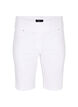 Figurnära shorts med bakfickor, White, Packshot image number 0