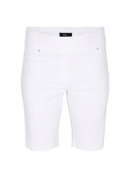 Figurnära shorts med bakfickor, White