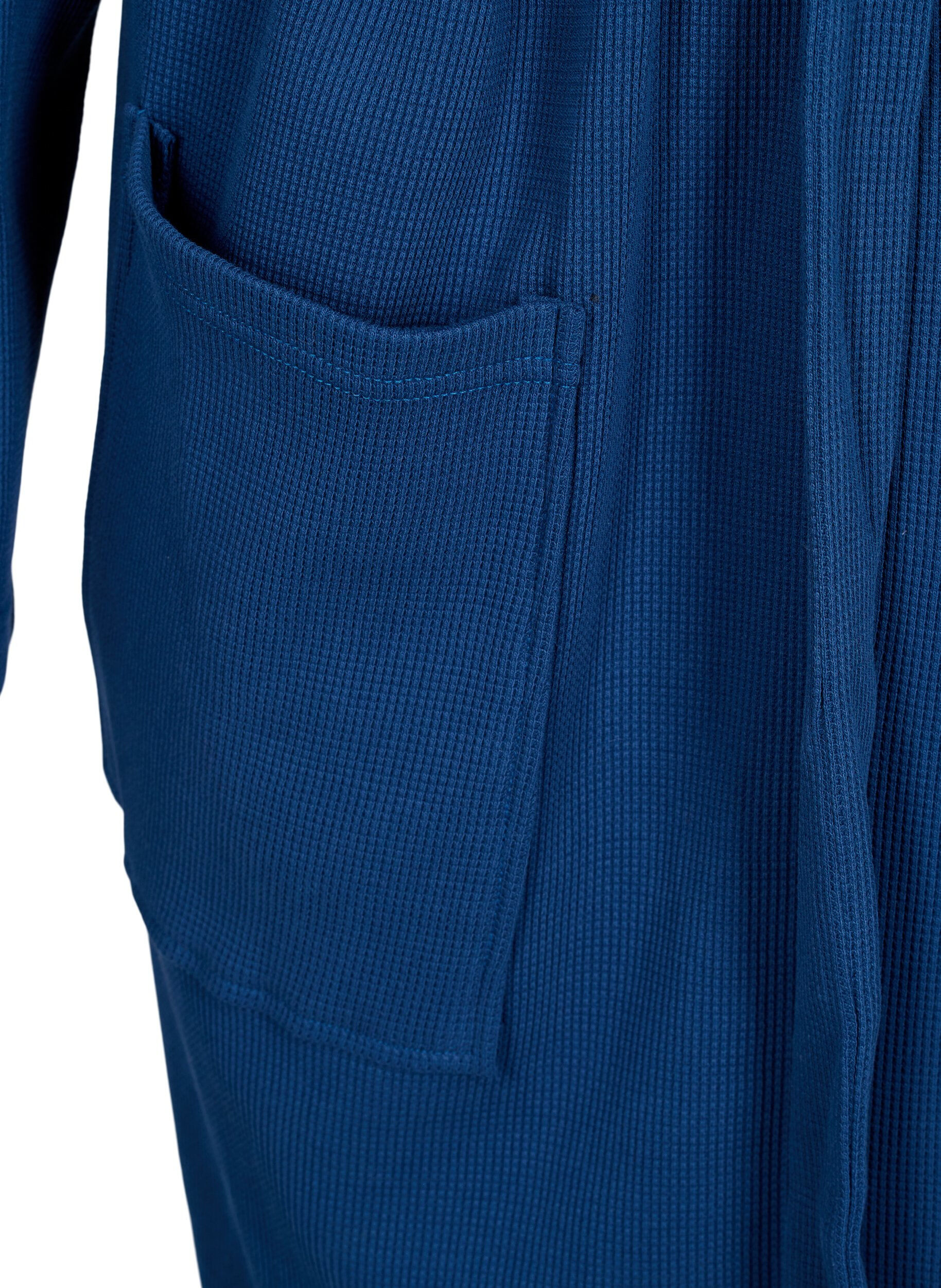 Zizzi Badrock med fickor och sk&auml;rp i midjan, Blue Opal, Packshot image number 2