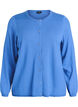 Cardigan med runda knappar, Bl&aring;, Packshot image number 0
