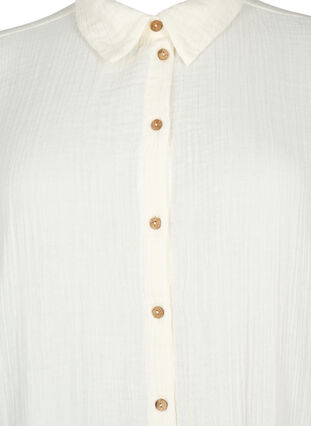 Kortärmad skjorta med knappar, Off-White, Packshot image number 2