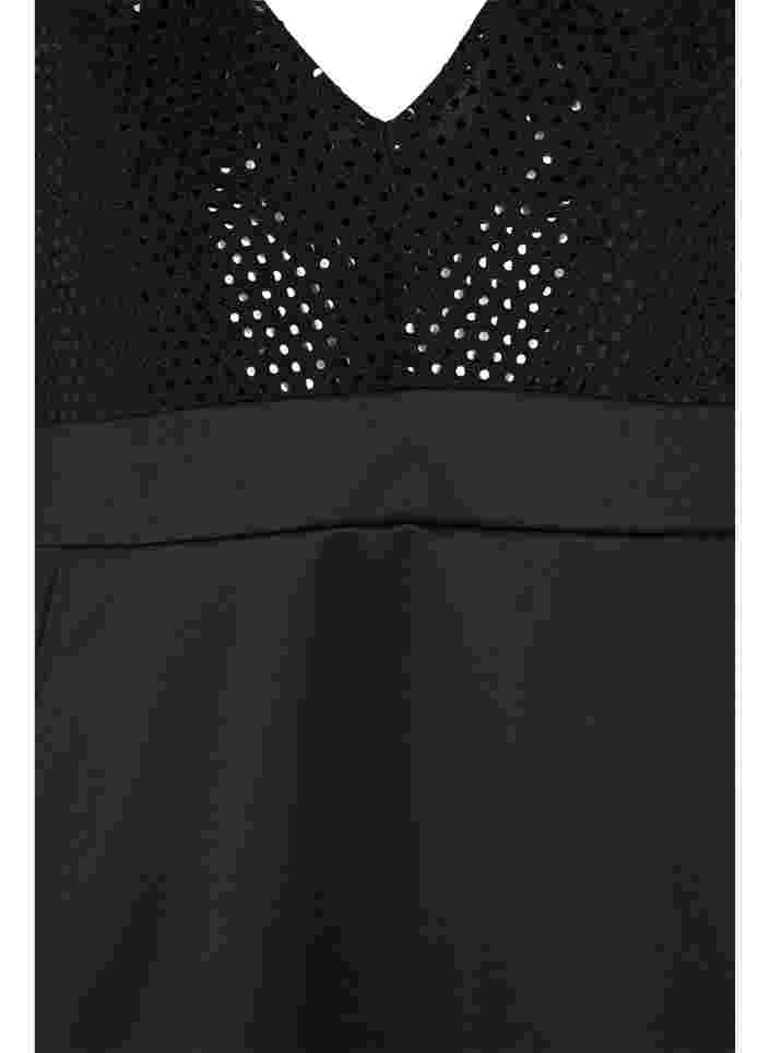 Kroppsnära klänning med glitter, Black, Packshot image number 2