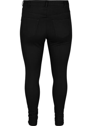 Amy jeans med stay back-funktion och hög midja, Black, Packshot image number 1