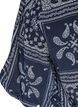 Blus i viskos med paisleym&ouml;nster och ballong&auml;rm, Bl&aring;, Packshot image number 3