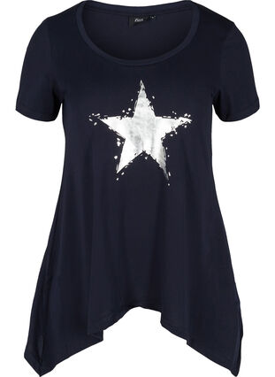 A-linjeformad t-shirt i bomull, Night Sky STAR, Packshot image number 0