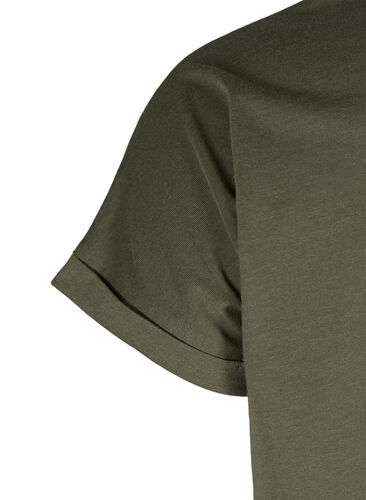 T-shirt i bomullsmix, Ivy Green, Packshot image number 3
