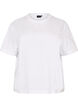 Boxig t-shirt i bomull, Vit, Packshot image number 0