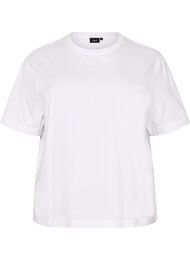 Boxig t-shirt i bomull, Vit