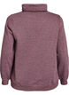 Sweatshirt med h&ouml;g krage och fickor, R&ouml;d, Packshot image number 1