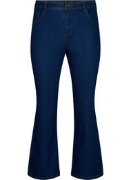 H&ouml;gmidjade jeans med bootcut, Bl&aring;
