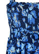 Amningsvänlig topp med smock, Blue Flower Print, Packshot image number 2