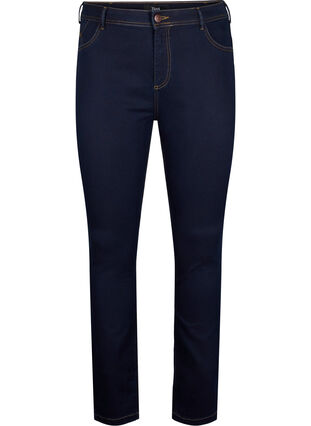 Extra slim Amy jeans med hög midja, Blue denim, Packshot image number 0