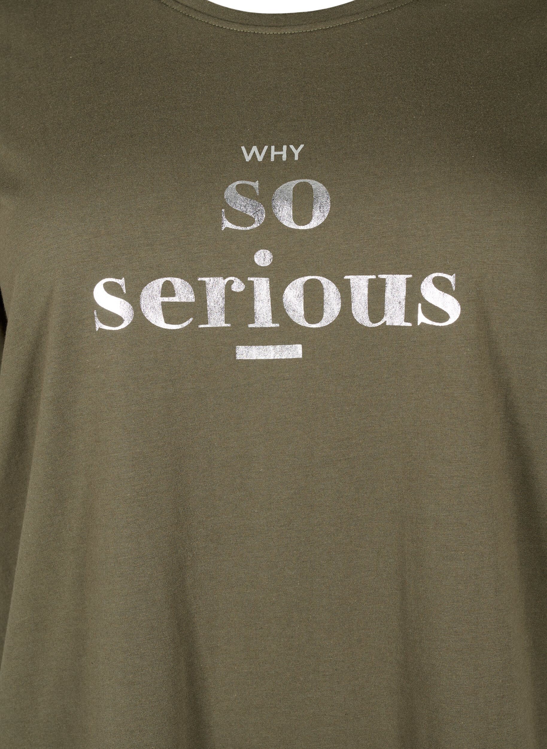 Zizzi T-shirt fr&aring;n FLASH med tryck, Ivy Green, Packshot image number 2