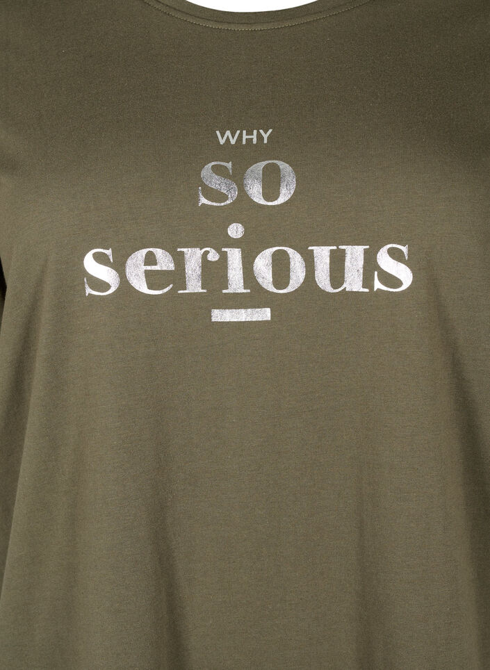 T-shirt från FLASH med tryck, Ivy Green, Packshot image number 2