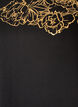 T-shirt i bomull med blommigt m&ouml;nster, Svart, Packshot image number 2