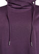 Kort sweatshirtkl&auml;nning med h&ouml;g krage och fickor, Lila, Packshot image number 2