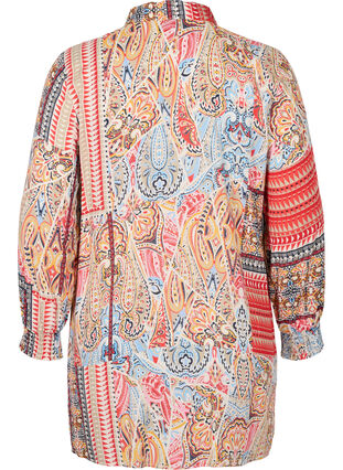 Viskosskjorta med paisleymönster, Multi Paisley AOP, Packshot image number 1