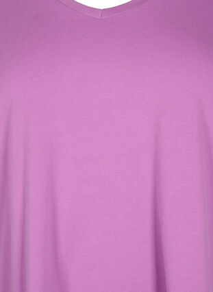Enfärgad t-shirt i bomull, Iris Orchid, Packshot image number 2