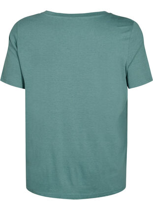 A-linjeskuren t-shirt med korta ärmar, Sea Pine, Packshot image number 1