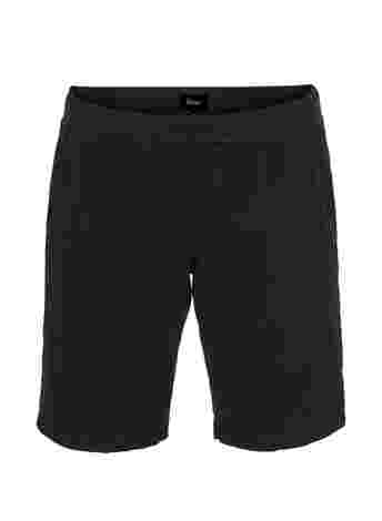 Lösa shorts i bomull med fickor