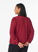 Blus med glitter, M&ouml;rk Bordeaux, Model image number 2