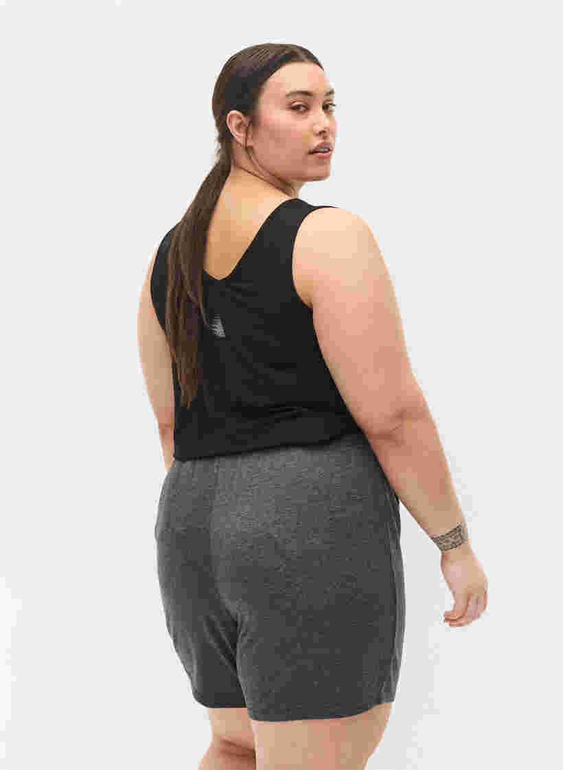 Träningsshorts med dragsko, Dark Grey Melange, Model image number 1