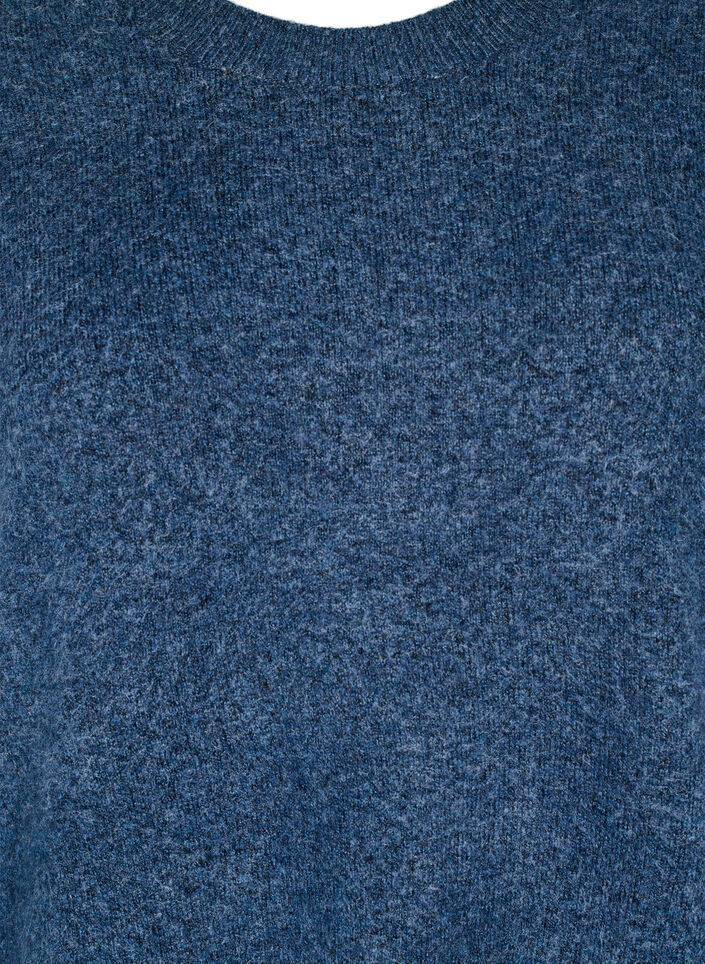 Stickad klänning med slitsar, Bering Sea Mel., Packshot image number 2