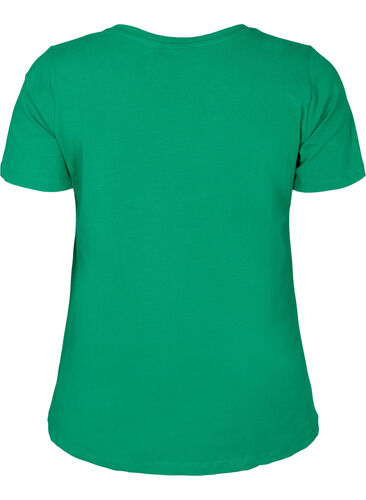 Enfärgad t-shirt i bomull, Jolly Green, Packshot image number 1