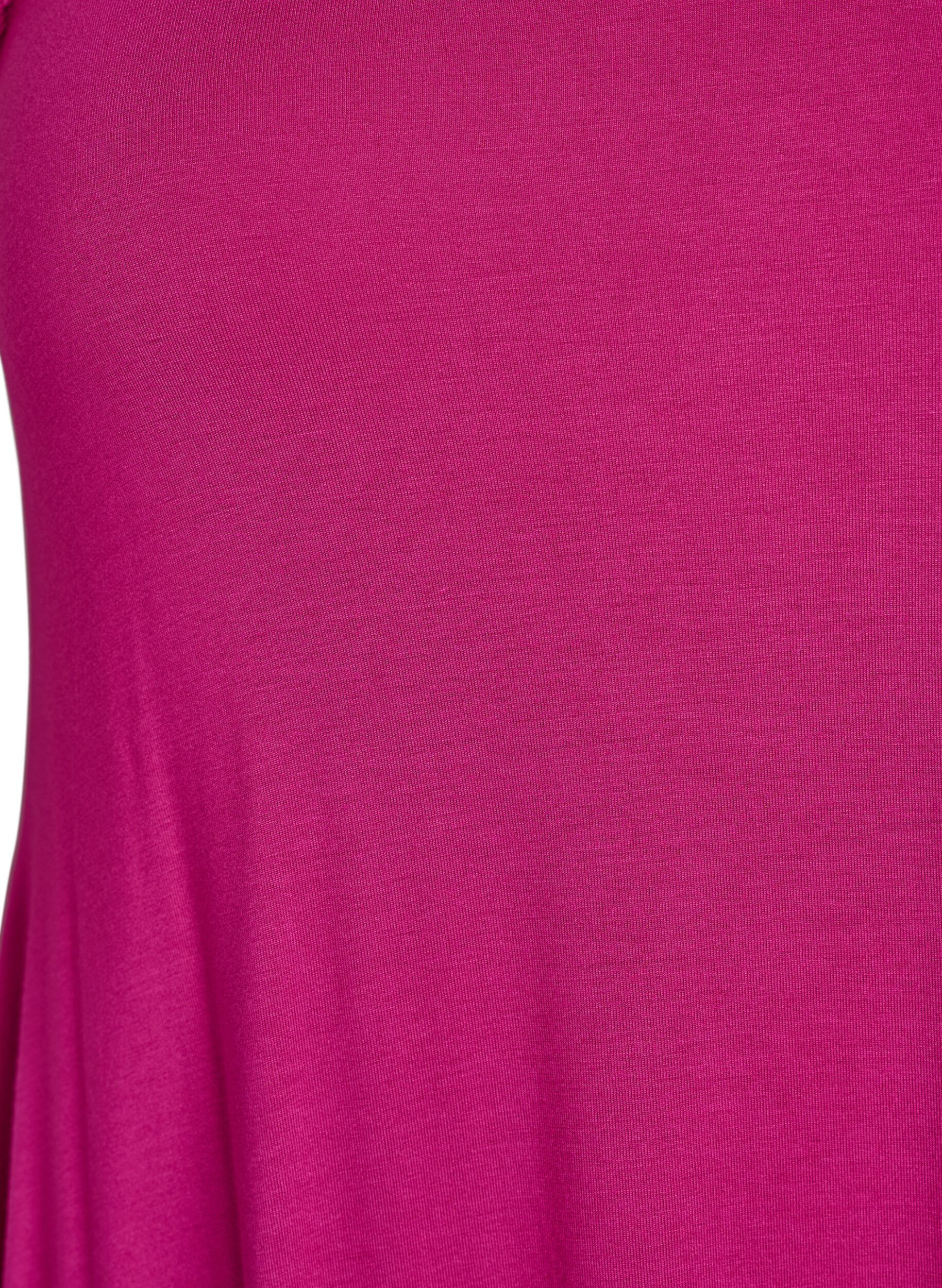 Zizzi Strandkl&auml;nning i viskos med fl&auml;tade axelband, Rosa, Packshot image number 2