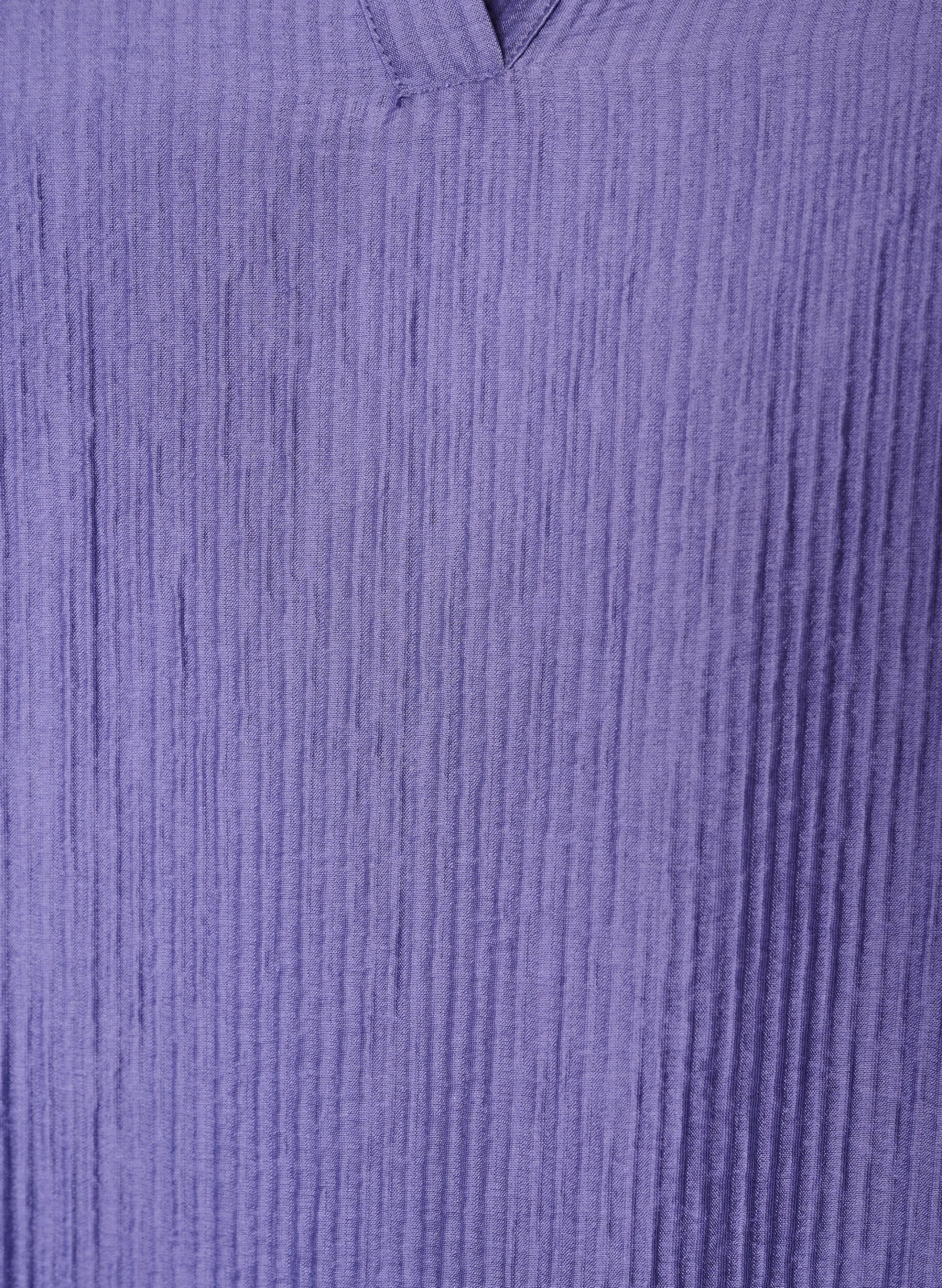 ZizziA-linjeformad kl&auml;nning med struktur, Lila, Packshot image number 2