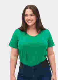 Enfärgad t-shirt i bomull, Jolly Green, Model