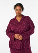 Pyjamasskjorta i bomull med br&ouml;stficka, R&ouml;d, Model image number 0