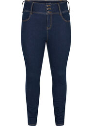 Super slim Bea jeans med extra hög midja, Unwashed